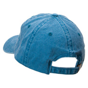 Basketball Star Embroidered Pigment Dyed Wash Cap - Turquoise OSFM