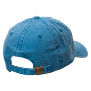 Basketball Star Embroidered Pigment Dyed Wash Cap - Turquoise OSFM