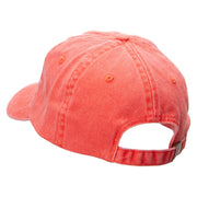 Basketball Star Embroidered Pigment Dyed Wash Cap - Coral OSFM