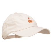 Coffee Cup Embroidered Unstructured Washed Cap