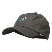 Candy Cane with Bow Embroidered Unstructured Cap