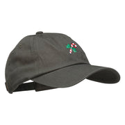 Candy Cane with Bow Embroidered Unstructured Cap