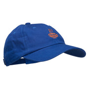 Coffee Cup Embroidered Unstructured Washed Cap