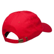 Candy Cane with Bow Embroidered Unstructured Cap