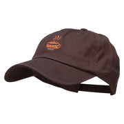 Coffee Cup Embroidered Unstructured Washed Cap