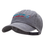 Proud America Embroidered Dyed Wash Cap