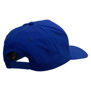 Mario Mustache Embroidered Five Panels Pro Style Cap - Royal OSFM