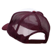 Player Jumping Embroidered Foam Panel Mesh Snapback - Maroon-White OSFM