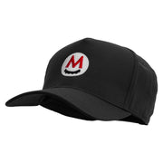 Mario Mustache Embroidered Five Panels Pro Style Cap - Black OSFM