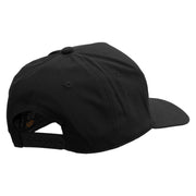 Mario Mustache Embroidered Five Panels Pro Style Cap - Black OSFM