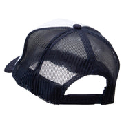 Player Jumping Embroidered Foam Panel Mesh Snapback - Navy-White OSFM