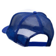 Player Jumping Embroidered Foam Panel Mesh Snapback - Royal-White OSFM