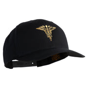 U.S. Army Nurse Corps Embroidered Retro Cotton Blend Snapback Cap - Black OSFM
