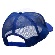 Soccer Header Embroidered Foam Panel Mesh Snapback - Royal-White OSFM