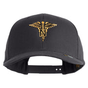 U.S. Army Nurse Corps Embroidered Retro Cotton Blend Snapback Cap - Charcoal OSFM