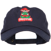 Christmas Elf Patched Unstructured Cap