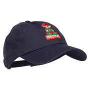 Christmas Elf Patched Unstructured Cap