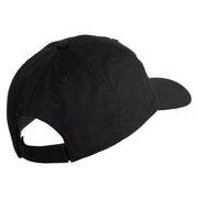 Once A Marine Always a Marine Embroidered 6 Panel Unstructured Cotton Twill Cap Made in USA - Black OSFM