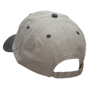 Soccer S Embroidered Pigment Dyed Wash Cap - Beige-Black OSFM