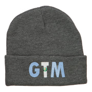 Guatemala GTM Flag Embroidered Long Beanie