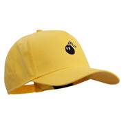 Mario Bomb Embroidered Solid Cotton Twill 5 Panel Prostyle Snap Cap - Yellow OSFM