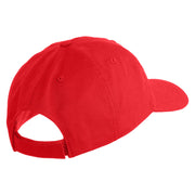 1st Marine Division Veteran Embroidered 6 Panel Unstructured Cotton Twill Cap Made in USA - Red OSFM