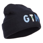 Guatemala GTM Flag Embroidered Long Beanie