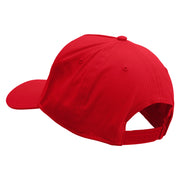 Mario Bomb Embroidered Solid Cotton Twill 5 Panel Prostyle Snap Cap - Red OSFM