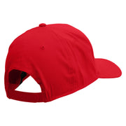 Mario Bomb Embroidered Solid Cotton Twill 5 Panel Prostyle Snap Cap - Red OSFM