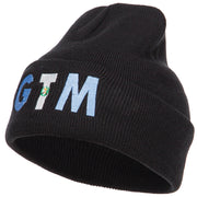 Guatemala GTM Flag Embroidered Long Beanie