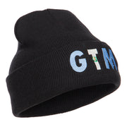 Guatemala GTM Flag Embroidered Long Beanie