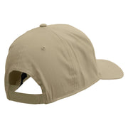 Mario Bomb Embroidered Solid Cotton Twill 5 Panel Prostyle Snap Cap - Khaki OSFM