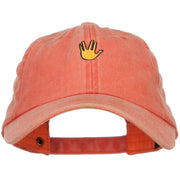 Mini Vulcan Salute Embroidered Unstructured Dyed Cap