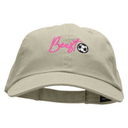 Soccer Beast Embroidered Low Profile Dyed Cotton Twill Cap - Putty OSFM