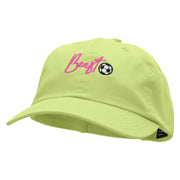 Soccer Beast Embroidered Low Profile Dyed Cotton Twill Cap - Apple-Green OSFM