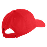 U.S. Marine Corps 1st Marine Division Embroidered 6 Panel Unstructured Cotton Twill Cap Made in USA - Red OSFM