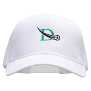 Soccer Defender Embroidered Solid Cotton Prostyle Twill Mesh Cap - White OSFM