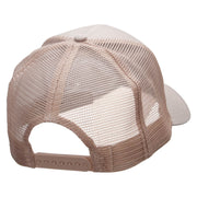 Soccer Defender Embroidered Solid Cotton Prostyle Twill Mesh Cap - Khaki OSFM