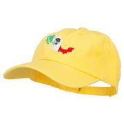 Mexico Flag with Map Embroidered Unstructured Washed Cap