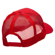 Soccer Defender Embroidered Solid Cotton Prostyle Twill Mesh Cap - Red OSFM