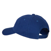 Glitter Snow Flake Embroidered Unstructured Washed Cap