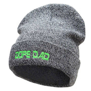 Dope Dad Embroidered 12 Inch Long Knitted Beanie