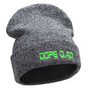 Dope Dad Embroidered 12 Inch Long Knitted Beanie