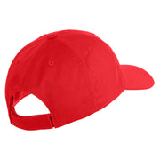 2nd Marine Division Veteran Embroidered 6 Panel Unstructured Cotton Twill Cap Made in USA - Red OSFM