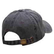 Dripping Lips Embroidered Unstructured Cotton Cap