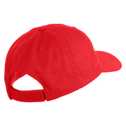 2nd Marine Division Retired Embroidered 6 Panel Unstructured Cotton Twill Cap Made in USA - Red OSFM