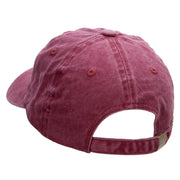 Dripping Lips Embroidered Unstructured Cotton Cap