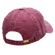 Dripping Lips Embroidered Unstructured Cotton Cap