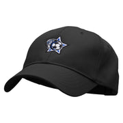 Star Player Embroidered Low Profile Structured PET Spun Cap - Black OSFM