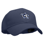 Star Player Embroidered Low Profile Structured PET Spun Cap - Navy OSFM